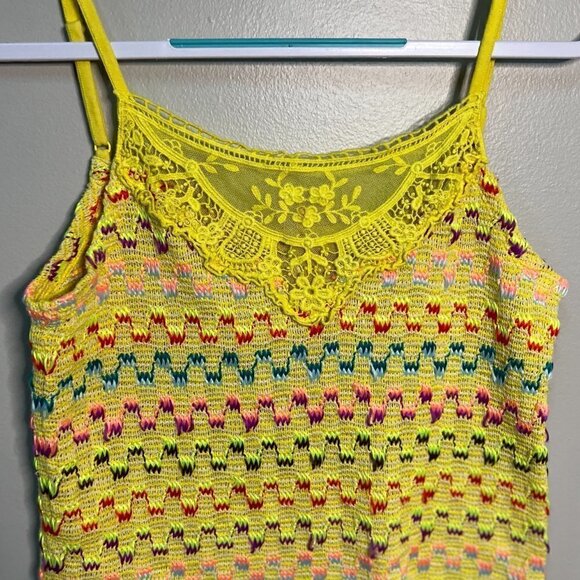 Free People Vintage Top Tank T Shirt Size S in Yellow - Picture 2 of 5